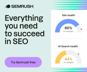 Banner Semrush per keyword research, audit tecnico e analisi competitor