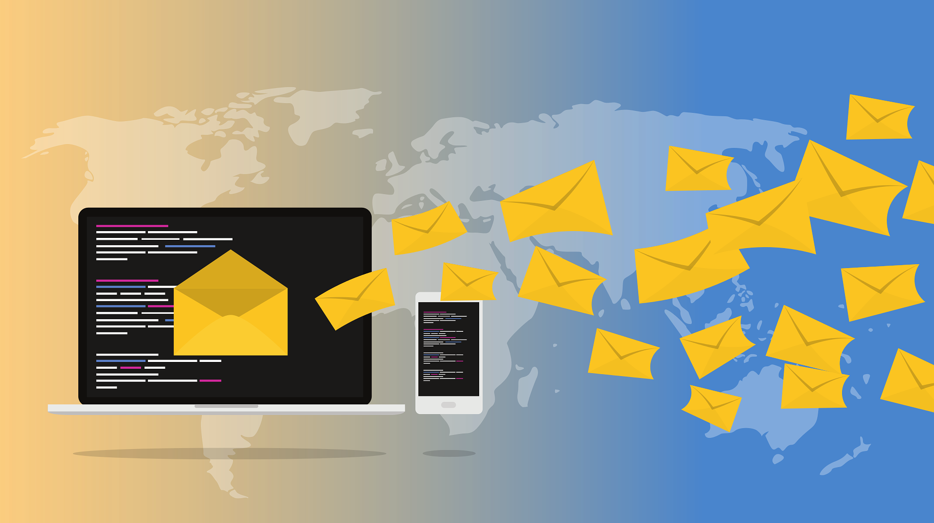 Dashboard email marketing con statistiche di invio